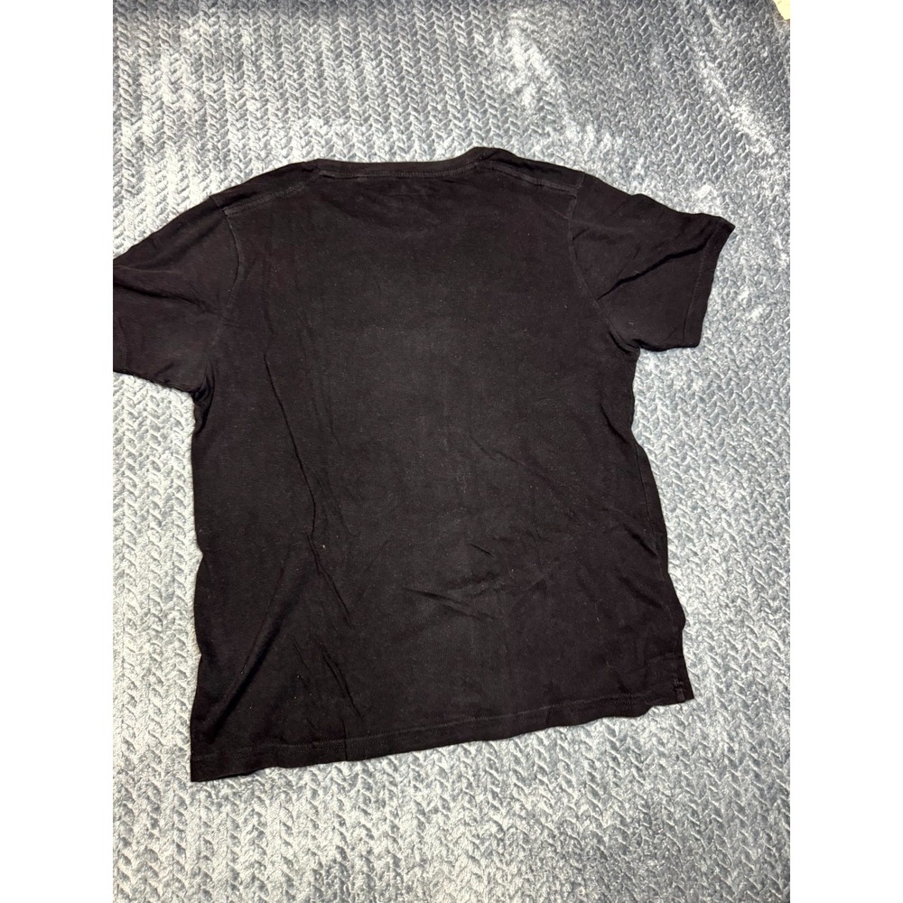 Guess T Shirt Mens Medium Black Cotton Graphic Print Crew Neck Short Sleeve - Picture 6 of 7